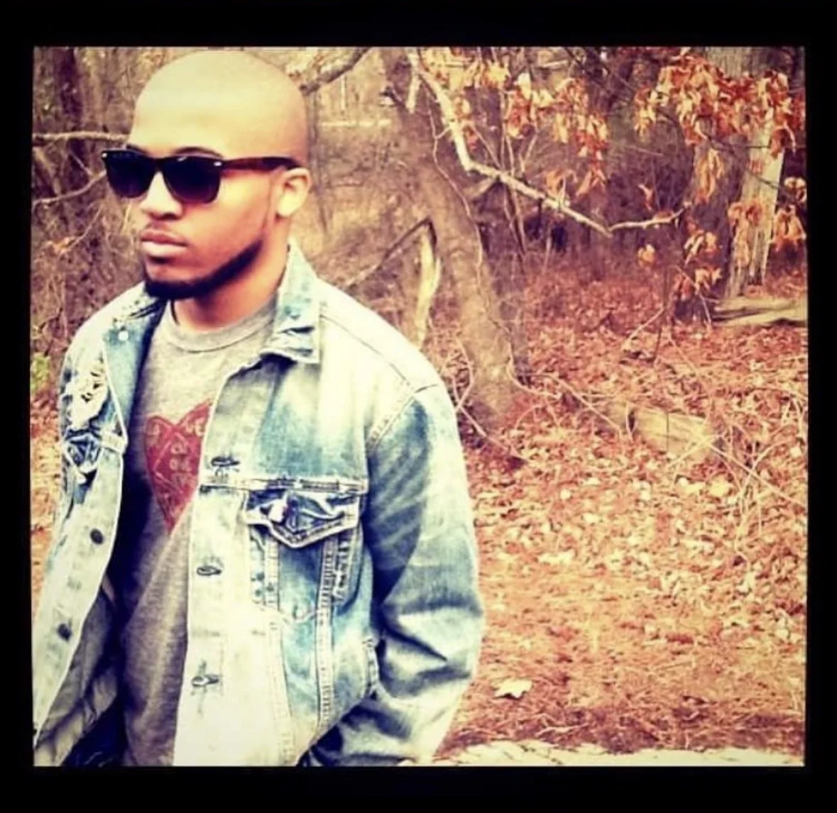 A portrait in the woods